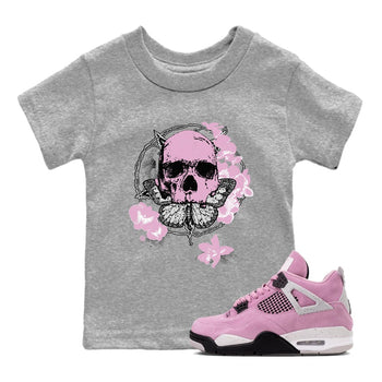 4s Orchid shirts to match jordans Carpe Diem Skull sneaker match tees Air Jordan 4 Orchid match shoes to clothes SNRT Sneaker Tees Youth Baby Heather Grey 1 tee