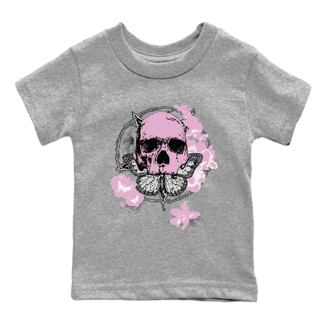 4s Orchid shirts to match jordans Carpe Diem Skull sneaker match tees Air Jordan 4 Orchid match shoes to clothes SNRT Sneaker Tees Youth Baby Heather Grey 2 tee
