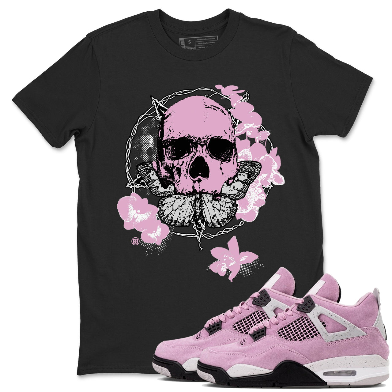 4s Orchid shirts to match jordans Carpe Diem Skull sneaker match tees Air Jordan 4 Orchid match shoes to clothes SNRT Sneaker Tees unisex cotton Pink 1 shirts