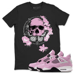 4s Orchid shirts to match jordans Carpe Diem Skull sneaker match tees Air Jordan 4 Orchid match shoes to clothes SNRT Sneaker Tees unisex cotton Black 1 shirts