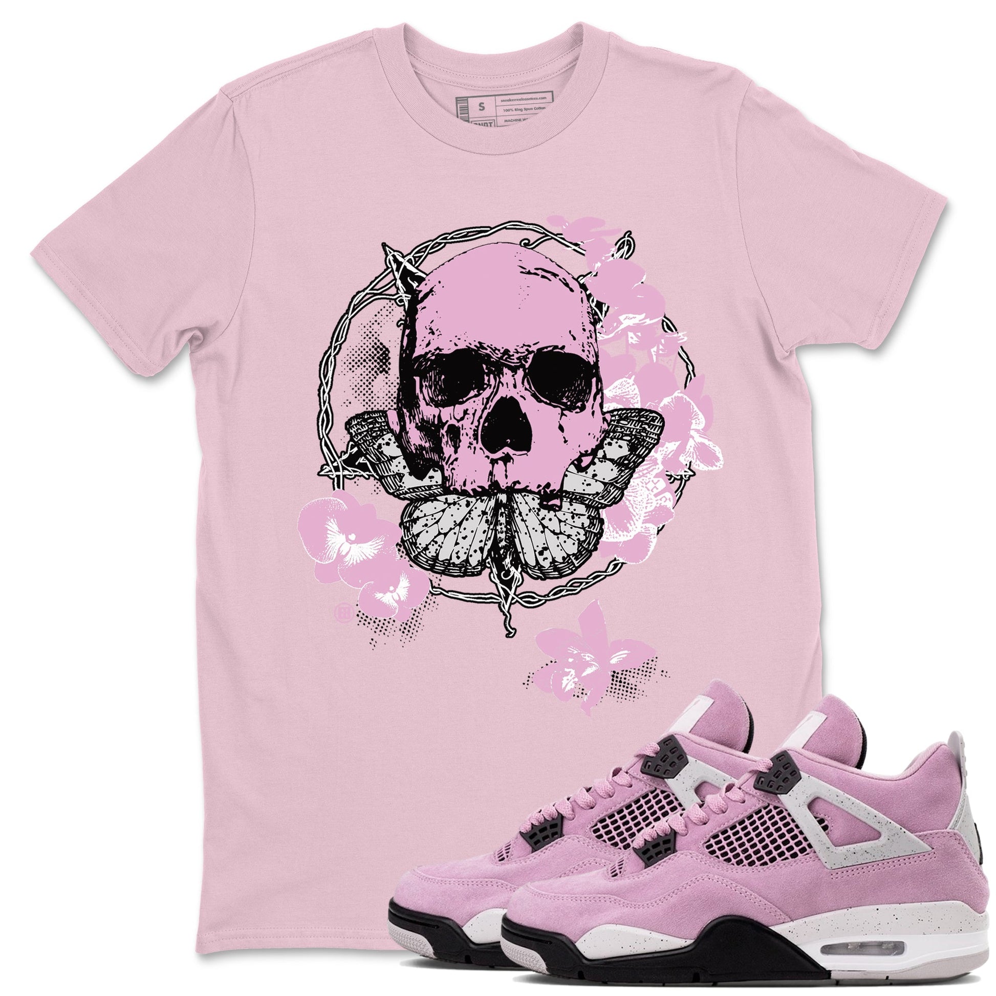 4s Orchid shirts to match jordans Carpe Diem Skull sneaker match tees Air Jordan 4 Orchid match shoes to clothes SNRT Sneaker Tees unisex cotton Pink 1 shirts