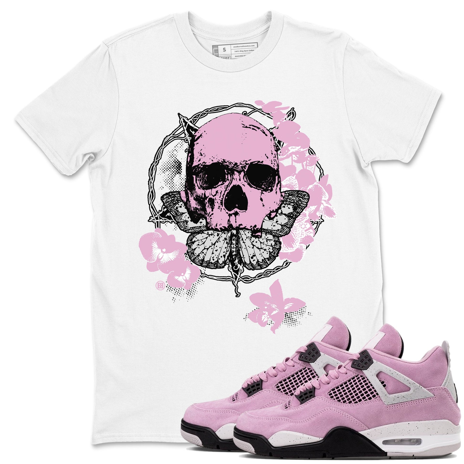 4s Orchid shirts to match jordans Carpe Diem Skull sneaker match tees Air Jordan 4 Orchid match shoes to clothes SNRT Sneaker Tees unisex cotton White 1 shirts