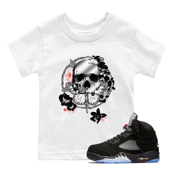 5s Black Metallic Reimagined shirts to match jordans Carpe Diem Skull best t shirts to wear with jordans 5s Black Metallic Reimagined match shoes to clothes SNRT Sneaker Tees Youth Baby White 1 tee