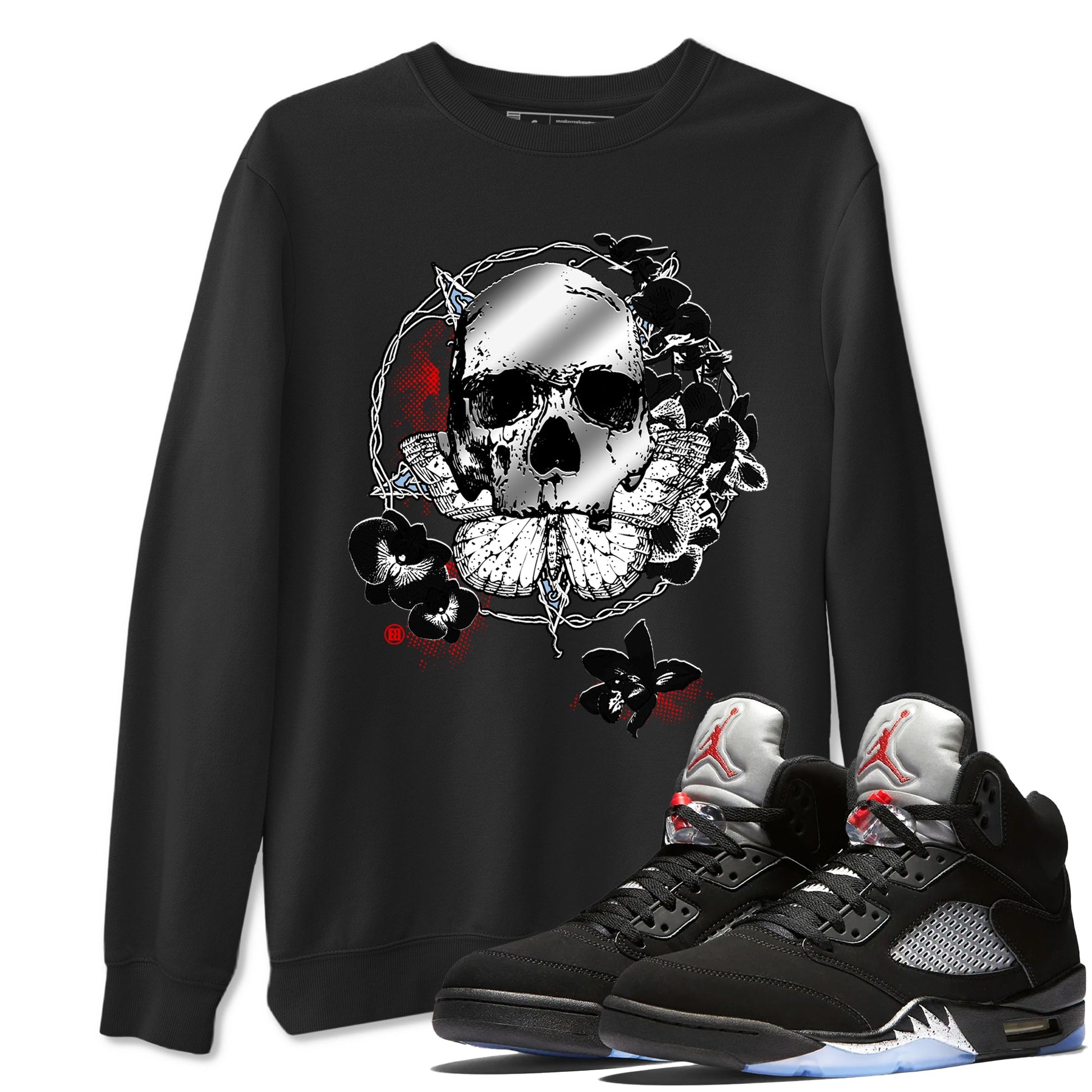 5s Black Metallic Reimagined shirts to match jordans Carpe Diem Skull best t shirts to wear with jordans 5s Black Metallic Reimagined match shoes to clothes SNRT Sneaker Tees unisex cotton Black 1 shirts