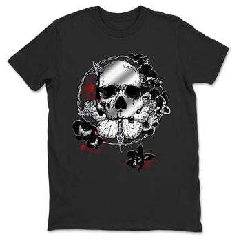 5s Black Metallic Reimagined shirts to match jordans Carpe Diem Skull best t shirts to wear with jordans 5s Black Metallic Reimagined match shoes to clothes SNRT Sneaker Tees unisex cotton Black 2 shirts