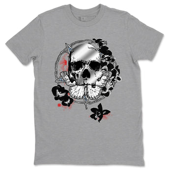 5s Black Metallic Reimagined shirts to match jordans Carpe Diem Skull best t shirts to wear with jordans 5s Black Metallic Reimagined match shoes to clothes SNRT Sneaker Tees unisex cotton Heather Grey 2 shirts
