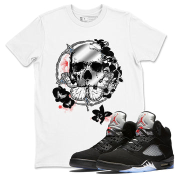 5s Black Metallic Reimagined shirts to match jordans Carpe Diem Skull best t shirts to wear with jordans 5s Black Metallic Reimagined match shoes to clothes SNRT Sneaker Tees unisex cotton White 1 shirts