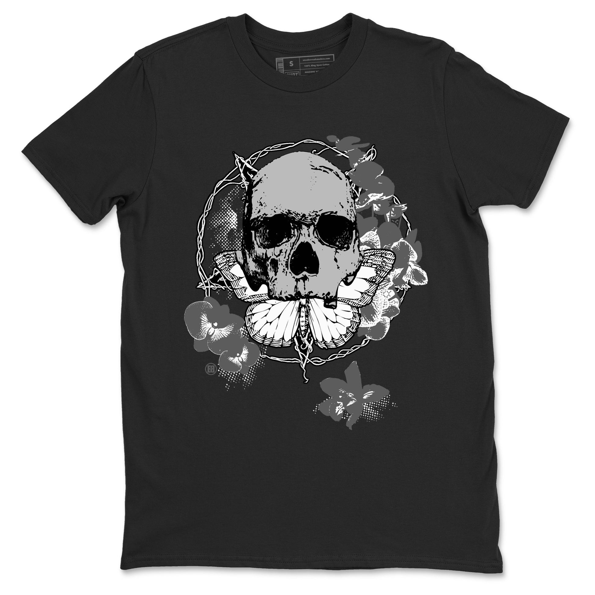 9s Cool Grey best t shirts to wear with jordans Carpe Diem Skull sneaker match tees Air Jordan 9 Retro Cool Grey match shoes to clothes SNRT Sneaker Tees unisex cotton Black 2 shirts