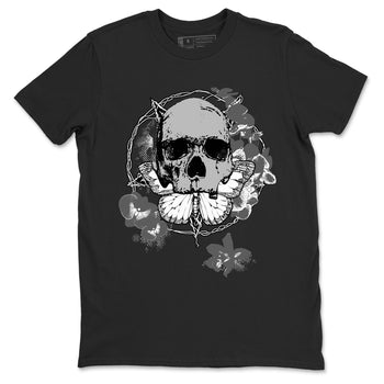 9s Cool Grey best t shirts to wear with jordans Carpe Diem Skull sneaker match tees Air Jordan 9 Retro Cool Grey match shoes to clothes SNRT Sneaker Tees unisex cotton Black 2 shirts