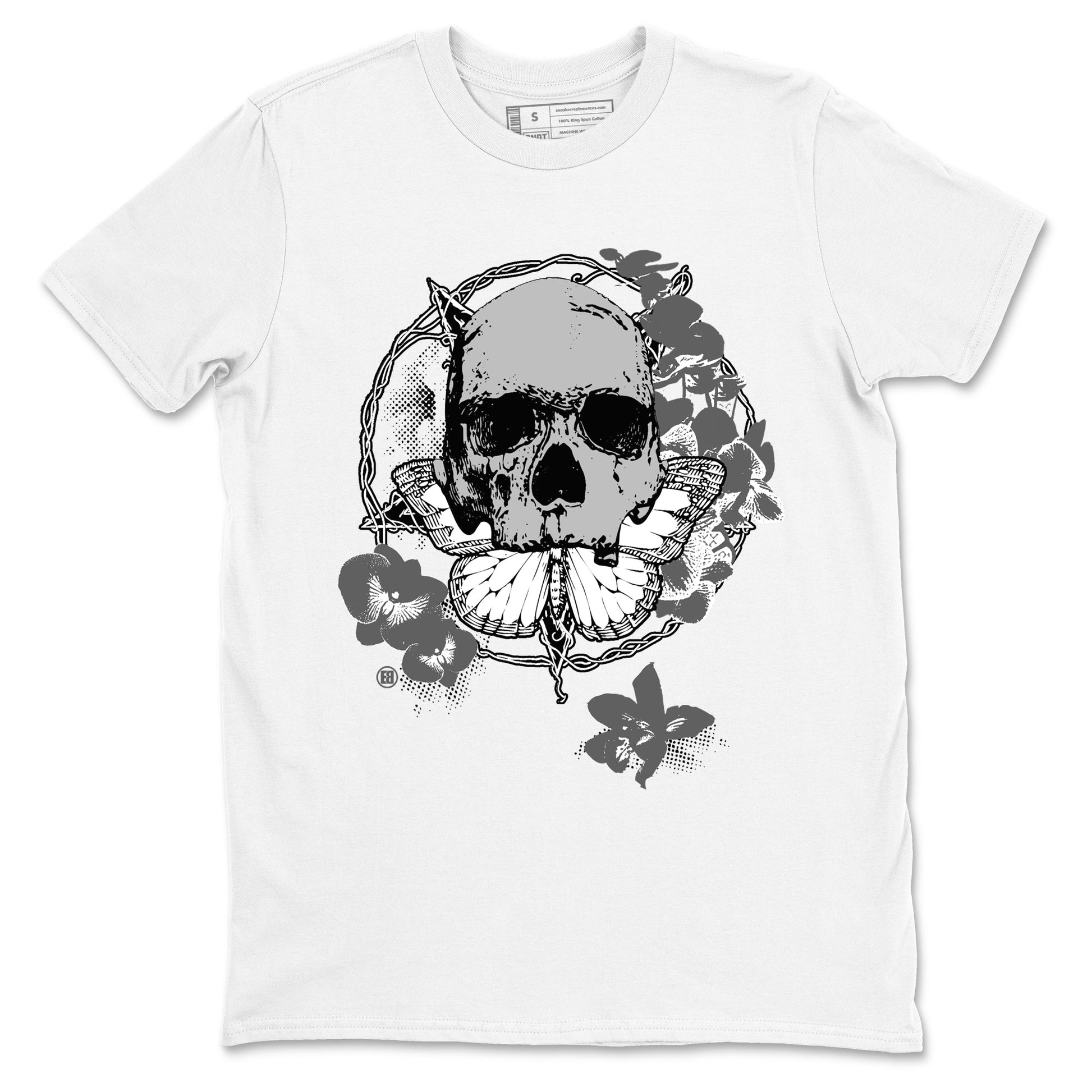 9s Cool Grey best t shirts to wear with jordans Carpe Diem Skull sneaker match tees Air Jordan 9 Retro Cool Grey match shoes to clothes SNRT Sneaker Tees unisex cotton White 2 shirts