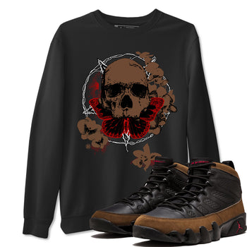 9s Olive shirts to match jordans Carpe Diem Skull sneaker match tees Air Jordan 9 Olive match shoes to clothes SNRT Sneaker Tees unisex cotton Black 1 shirts