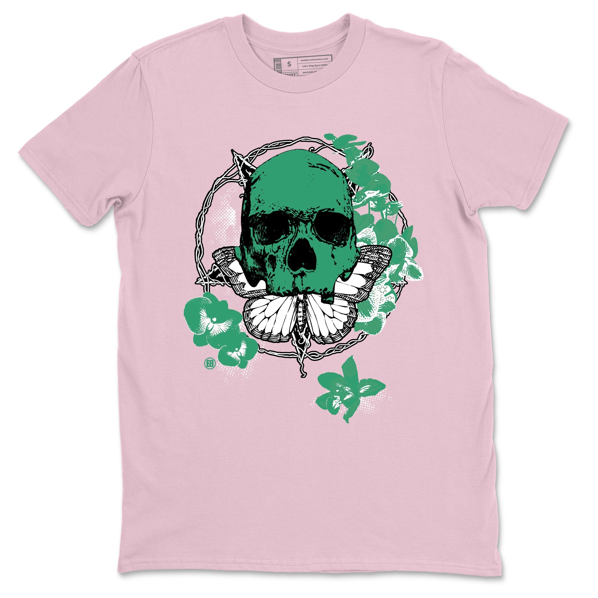 Dunk Medium Soft Pink Malachite t shirts to match sneakers Carpe Diem Skull sneaker match tees Dunk Medium Soft Pink Malachite shirt SNRT Sneaker Tees unisex cotton Pink 2 shirts