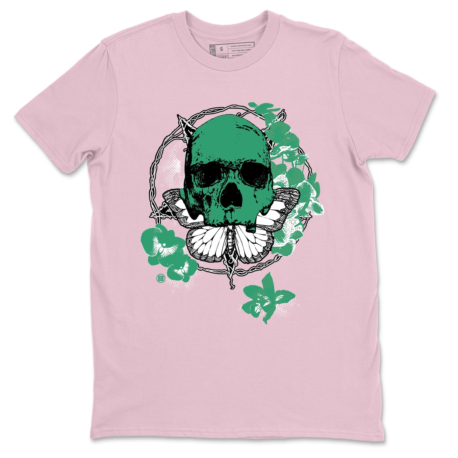 Dunk Medium Soft Pink Malachite t shirts to match sneakers Carpe Diem Skull sneaker match tees Dunk Medium Soft Pink Malachite shirt SNRT Sneaker Tees unisex cotton Pink 2 shirts