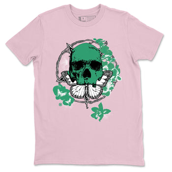 Dunk Medium Soft Pink Malachite t shirts to match sneakers Carpe Diem Skull sneaker match tees Dunk Medium Soft Pink Malachite shirt SNRT Sneaker Tees unisex cotton Pink 2 shirts