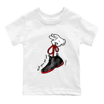 Sneaker match tees – Sneaker Tees To Match Air Foamposite Cough Drop Shoes – Cartoon Hands Kids T-Shirt White 2