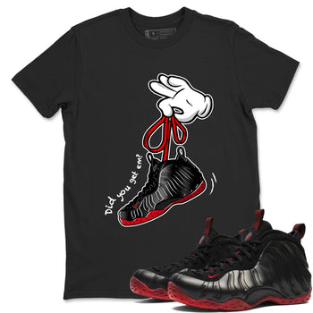 Sneaker match tees – Sneaker Tees To Match Air Foamposite Cough Drop Shoes – Cartoon Hands Tee Black 1