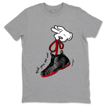 Sneaker match tees – Sneaker Tees To Match Air Foamposite Cough Drop Shoes – Cartoon Hands Tee Heather Grey 2