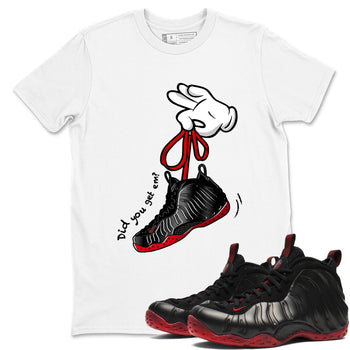 Sneaker match tees – Sneaker Tees To Match Air Foamposite Cough Drop Shoes – Cartoon Hands Tee White 1