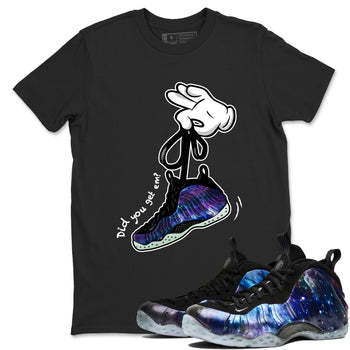 Foams One Galaxy shirts to match jordans Cartoon Hands best t shirts to wear with jordans Air Foamposite One Galaxy match shoes to clothes SNRT Sneaker Tees unisex cotton Black 1 shirts