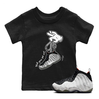 Foams One Jin shirts to match jordans Cartoon Hands sneaker match tees Air Foamposite One Jin match shoes to clothes SNRT Sneaker Tees Youth Baby Black 1 tee