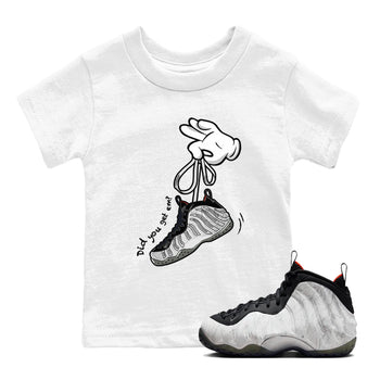 Foams One Jin shirts to match jordans Cartoon Hands sneaker match tees Air Foamposite One Jin match shoes to clothes SNRT Sneaker Tees Youth Baby White 1 tee