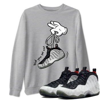 Foams One Jin shirts to match jordans Cartoon Hands sneaker match tees Air Foamposite One Jin match shoes to clothes SNRT Sneaker Tees unisex cotton Heather Grey 1 shirts