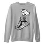 Foams One Jin shirts to match jordans Cartoon Hands sneaker match tees Air Foamposite One Jin match shoes to clothes SNRT Sneaker Tees unisex cotton Heather Grey 2 shirts