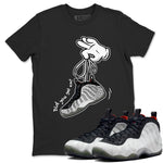 Foams One Jin shirts to match jordans Cartoon Hands sneaker match tees Air Foamposite One Jin match shoes to clothes SNRT Sneaker Tees unisex cotton Black 1 shirts