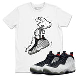 Foams One Jin shirts to match jordans Cartoon Hands sneaker match tees Air Foamposite One Jin match shoes to clothes SNRT Sneaker Tees unisex cotton White 1 shirts