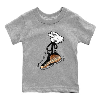 Foams One Metallic Copper shirts to match jordans Cartoon Hands sneaker match tees Air Foamposite One Metallic Copper match shoes to clothes SNRT Sneaker Tees Youth Baby Heather Grey 2 tee