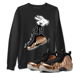 Foams One Metallic Copper shirts to match jordans Cartoon Hands sneaker match tees Air Foamposite One Metallic Copper match shoes to clothes SNRT Sneaker Tees unisex cotton Black 1 shirts
