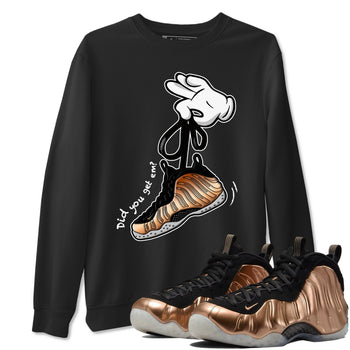 Foams One Metallic Copper shirts to match jordans Cartoon Hands sneaker match tees Air Foamposite One Metallic Copper match shoes to clothes SNRT Sneaker Tees unisex cotton Black 1 shirts