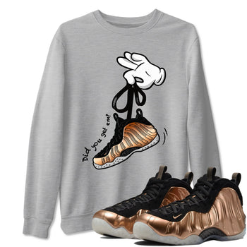 Foams One Metallic Copper shirts to match jordans Cartoon Hands sneaker match tees Air Foamposite One Metallic Copper match shoes to clothes SNRT Sneaker Tees unisex cotton Heather Grey 1 shirts