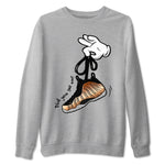 Foams One Metallic Copper shirts to match jordans Cartoon Hands sneaker match tees Air Foamposite One Metallic Copper match shoes to clothes SNRT Sneaker Tees unisex cotton Heather Grey 2 shirts