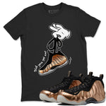 Foams One Metallic Copper shirts to match jordans Cartoon Hands sneaker match tees Air Foamposite One Metallic Copper match shoes to clothes SNRT Sneaker Tees unisex cotton Black 1 shirts
