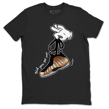 Foams One Metallic Copper shirts to match jordans Cartoon Hands sneaker match tees Air Foamposite One Metallic Copper match shoes to clothes SNRT Sneaker Tees unisex cotton Black 2 shirts