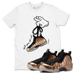 Foams One Metallic Copper shirts to match jordans Cartoon Hands sneaker match tees Air Foamposite One Metallic Copper match shoes to clothes SNRT Sneaker Tees unisex cotton White 1 shirts