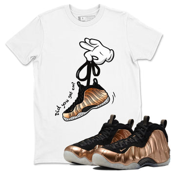 Foams One Metallic Copper shirts to match jordans Cartoon Hands sneaker match tees Air Foamposite One Metallic Copper match shoes to clothes SNRT Sneaker Tees unisex cotton White 1 shirts
