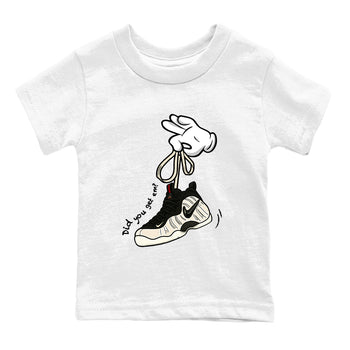 Sneaker Threads – Sneaker Tees To Match Air Foamposite One Pearl – Cartoon Hands Youth Graphic Tee White 2. Perfect for Jordan releases 2025 colorways.