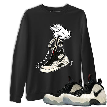 Sneaker Threads – Sneaker Tees To Match Air Foamposite One Pearl – Cartoon Hands Graphic Tee Black 1. Perfect for Jordan releases 2025 colorways.