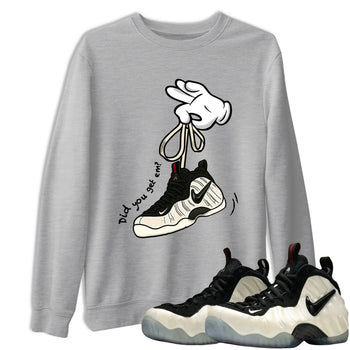 Sneaker Threads – Sneaker Tees To Match Air Foamposite One Pearl – Cartoon Hands Graphic Tee Heather Grey 1. Perfect for Jordan releases 2025 colorways.
