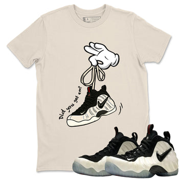 Sneaker Threads – Sneaker Tees To Match Air Foamposite One Pearl – Cartoon Hands Graphic Tee Natural 1. Perfect for Jordan releases 2025 colorways.