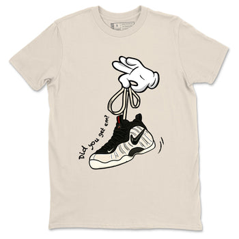 Sneaker Threads – Sneaker Tees To Match Air Foamposite One Pearl – Cartoon Hands Graphic Tee Natural 2. Perfect for Jordan releases 2025 colorways.