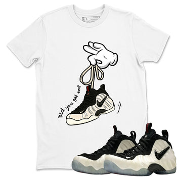 Sneaker Threads – Sneaker Tees To Match Air Foamposite One Pearl – Cartoon Hands Graphic Tee White 1. Perfect for Jordan releases 2025 colorways.