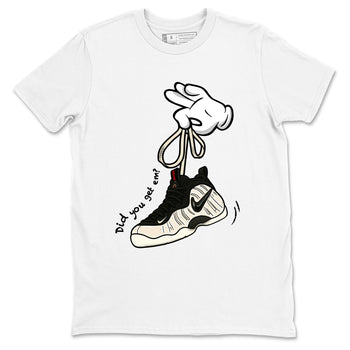 Sneaker Threads – Sneaker Tees To Match Air Foamposite One Pearl – Cartoon Hands Graphic Tee White 2. Perfect for Jordan releases 2025 colorways.