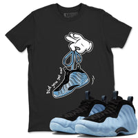 Cartoon Hands SNRT Sneaker Tees - Air Foamposite One Psychic Blue