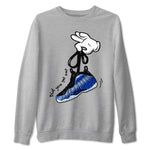 Air Foamposite One Royal shirts to match jordans Cartoon Hands sneaker match tees Foams One Royal match shoes to clothes SNRT Sneaker Tees unisex cotton Heather Grey 2 shirts