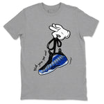 Air Foamposite One Royal shirts to match jordans Cartoon Hands sneaker match tees Foams One Royal match shoes to clothes SNRT Sneaker Tees unisex cotton Heather Grey 2 shirts