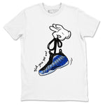 Air Foamposite One Royal shirts to match jordans Cartoon Hands sneaker match tees Foams One Royal match shoes to clothes SNRT Sneaker Tees unisex cotton White 2 shirts