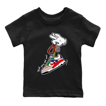 AF 3 Nigo shirtsto match jordans Cartoon Hands sneaker match tees Air Force 3 Low x Nigo Blue Void and Tour Yellow match shoes to clothes SNRT Sneaker Tees Youth Baby Black 2 tee